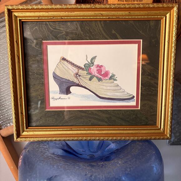 Peggy Abrams “Afternoon Tea” Victorian Watercolor Print/ Signed/ Made in USA - Picture 4 of 4